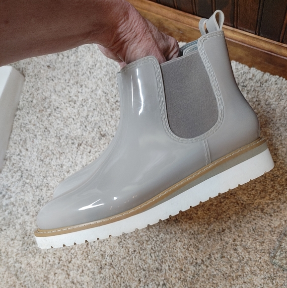 Steve Madden Puddles Grey Ankle Boots 8 - Picture 5 of 12